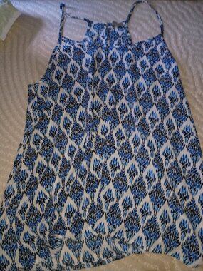 Paper Crane Blue & White Shirt – Size Medium
